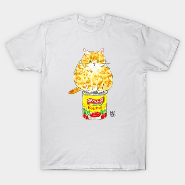 Canned Cat T-Shirt by colorofmori